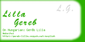 lilla gereb business card