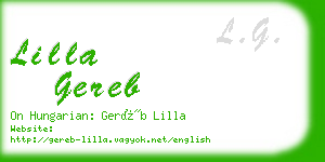 lilla gereb business card